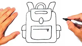 How to draw a School Bag Step by Step | Drawing a School Bag