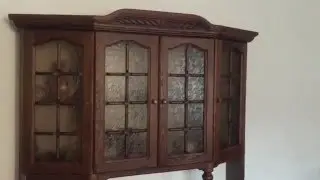 Классический сервант. Ясень массив(Furniture,cabinet).