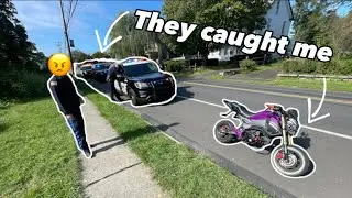 HONDA GROM POLICE CHASE THEY CAUGHT ME!!!