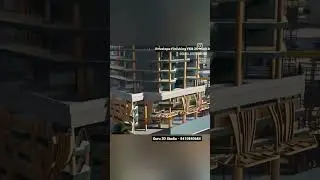 4D Construction Schedule Animation #shorts #constructionschedule #4d #animation #construction #d