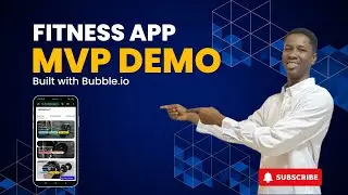 Fitness App MVP Demo Built with Bubble.io No code Development