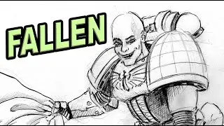 Fallen Angel 40k Drawing