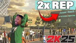 Running 2K15 Sunset Beach With Viewers In NBA 2K25 And Its 2x Rep!