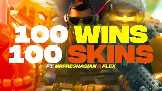 100 WINS 100 SKINS | (ft. MrFreshAsian)