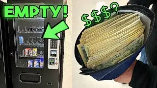 Collecting Cash Money From Vending Machines