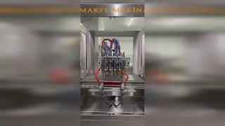 4 NOZULLU ÇİFT SERVOLU SIVI DOLUM MAKİNASI