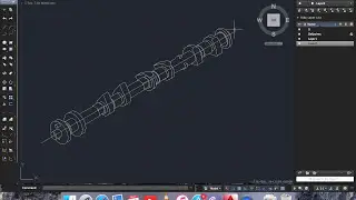 Creating cam shaft using AutoCAD (CAD)