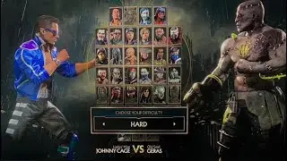 Mortal Kombat 11 - Johnny Cage Vs Geras (HARD Difficulty) Gameplay