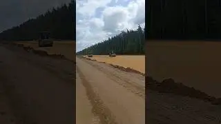 Строительство автодороги ЮЛА рядом с ЖК Томилино-парк 