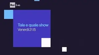 Rai 1 HD - Grafica promo 2016/2019
