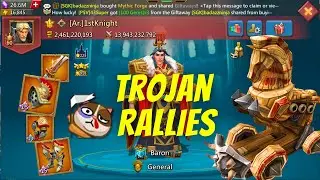 Insane 2.5M Rallies with Maxed level 15 Astra Titan with Trojan - Lords Mobile