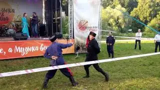 Выступление казаков на фестивале Музыка Лета