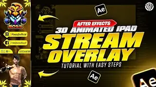 How To Make 3D Animated iPad Stream Overlay | After Effects Tutorial | Urdu/Hindi | BOSS GFX