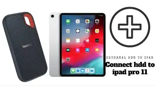 Connect any hard drive to iPad Pro 11 | easy trick