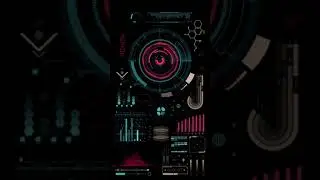 Retro technology HUD interface