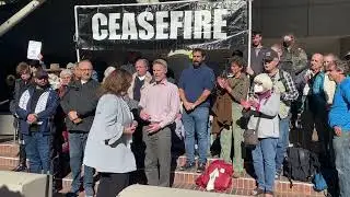 Press Conference, Portland Palestinians and Jews Call for Ceasefire, End Blockade of Gaza, Part 7
