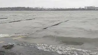 Strong Storm System Brings Huge Waves Along the Niagara River (Part 2 of 2)