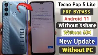 2025: Tecno POP 5 LITE (BD4 FRP LOCK/GOOGLE ACCOUNT BYPASS (Without PC)New Method 🔥🔥