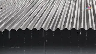 Heavy Night Rain to Sleep Instantly Heavy Rain And Thunderstorm Sounds on a Stale Metal Roof
