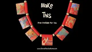 Paper Bead Necklace Using My Last Free Printable Of 2021  - Happy Holidays Everyone!