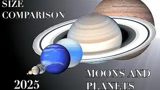 Moons, Planets, and Stars Size Comparison!! 2025 Planets Size Comparison Scale of Things Perceptive