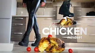 Warrior Boots vs. Chicken! Food Crushing! Oddly Satisfying! ASMR