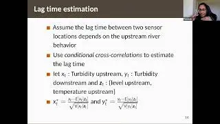 Detecting anomalies in water-quality variables utilising the temporal correlation