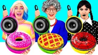Кулинарный Челлендж: Уэнсдей Против Бабушки | Смешные Моменты от 4Fun Challenge