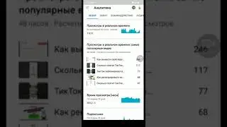 Статистика канала после подключения монетизации