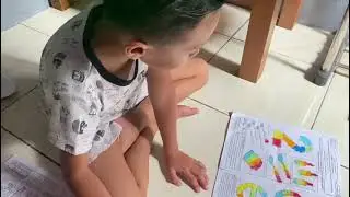 kak dzico belajar mewarnai