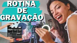 ROTINA|📍Como eu gravo vídeo para o YouTube 🎬