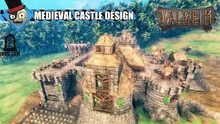 Valheim - Castle Building Guide - Medieval Castle Design (Time Lapse)