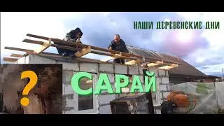 Сарай (3 часть). Крыша и окна для сарая. Кто заселился в сарай?