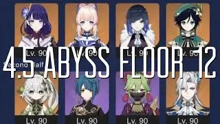 Raiden Taser & Neuvillette Hyperbloom - 4.5 Abyss Floor 12 Full Clear - Genshin Impact