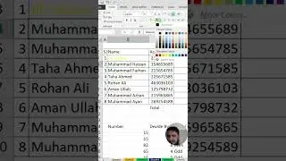 How to change font colour in excel | #exceltech #shorts #share  #removecharacters