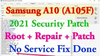 Samsung A10 U6, U7 imei Repair With Z3X | Samsung A105F U7 imei Repair Patch Done With Z3X