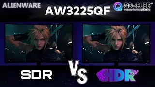 QD OLED's Difference Between SDR and HDR for PS5 / Alienware AW3225QF