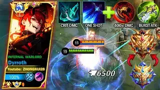 THANKS MOONTON FOR THIS DEADLIEST 1 SHOT DYRROTH!! | DYRROTH TOP GLOBAL | DYRROTH BEST BUILD 2023!