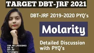 PYQ's DBT-JRF 2020|DBT-JRF 2021