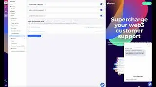 AI within private web chat tickets on Mava