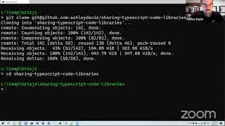 Sharing code libraries between TypeScript projects