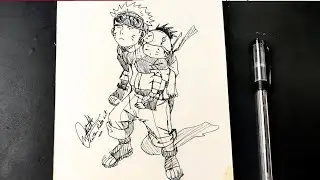 I had Draw Naruto  with 10 RS Black  Pen