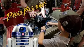 Finley and Mason build Droids at the Droid Depot in Galaxy's Edge