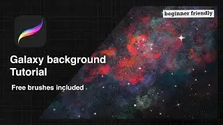 How to draw a galaxy in Procreate | FREE galaxy brushes included