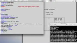 LaTex Tutorial 8: Advanced Tables