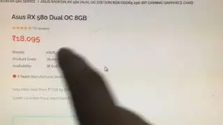 Buy RX 580 for 18000₹