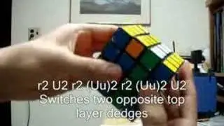 How to Solve a 4x4x4 Rubik's Cube - Part 3b Answer - Top Edges