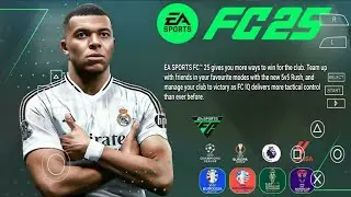 EA SPORTS FC 25 PPSSPP MOD ENGLISH VERSION LATEST UPDATE PES 2025 PSP CAMERA PS5