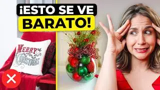 15 COSAS QUE ARRUINAN TU DECORACION NAVIDEÑA 😱 Soluciones Fáciles! Diseño de Interiores Elegantes!