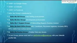 Refer Me Group_Java-SOAP UI, JMeter, Sonar